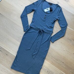 NWT Ralph Lauren Knit Ribbed Henley Dress